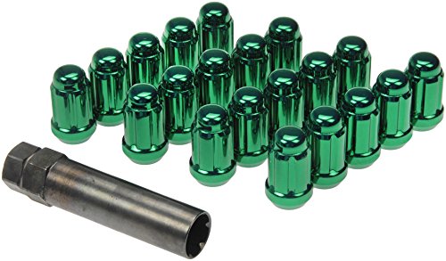 Écrous Verts Dorman Antivol Haute Résistance avec Clé de Serrage