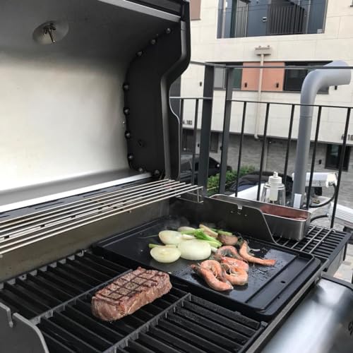DELSbbq 7598 Cast Iron Grill Griddle for Weber Spirit II 300 & Spirit 300 by DELSbbq - Used condition - Image 7