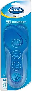 Dr. Scholl’s Tri-Comfort Insoles. Comfort for Heel, Arch and Ball of Foot, with Targeted Cushioning and Arch Support (for Men's 8-12, also available Women's 6-10)