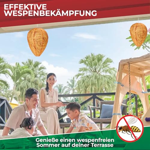 Wespennest-Attrappe Rebaco 2er Set zur Wespenabwehr