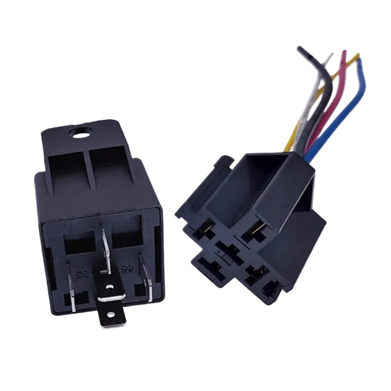 Relè auto 40A JD2912 con foro di montaggio 4 pin 5 pin DC 12V 24V 36V 48V 72V con relè presa relè JD2912 (40A 36V 5PIN)