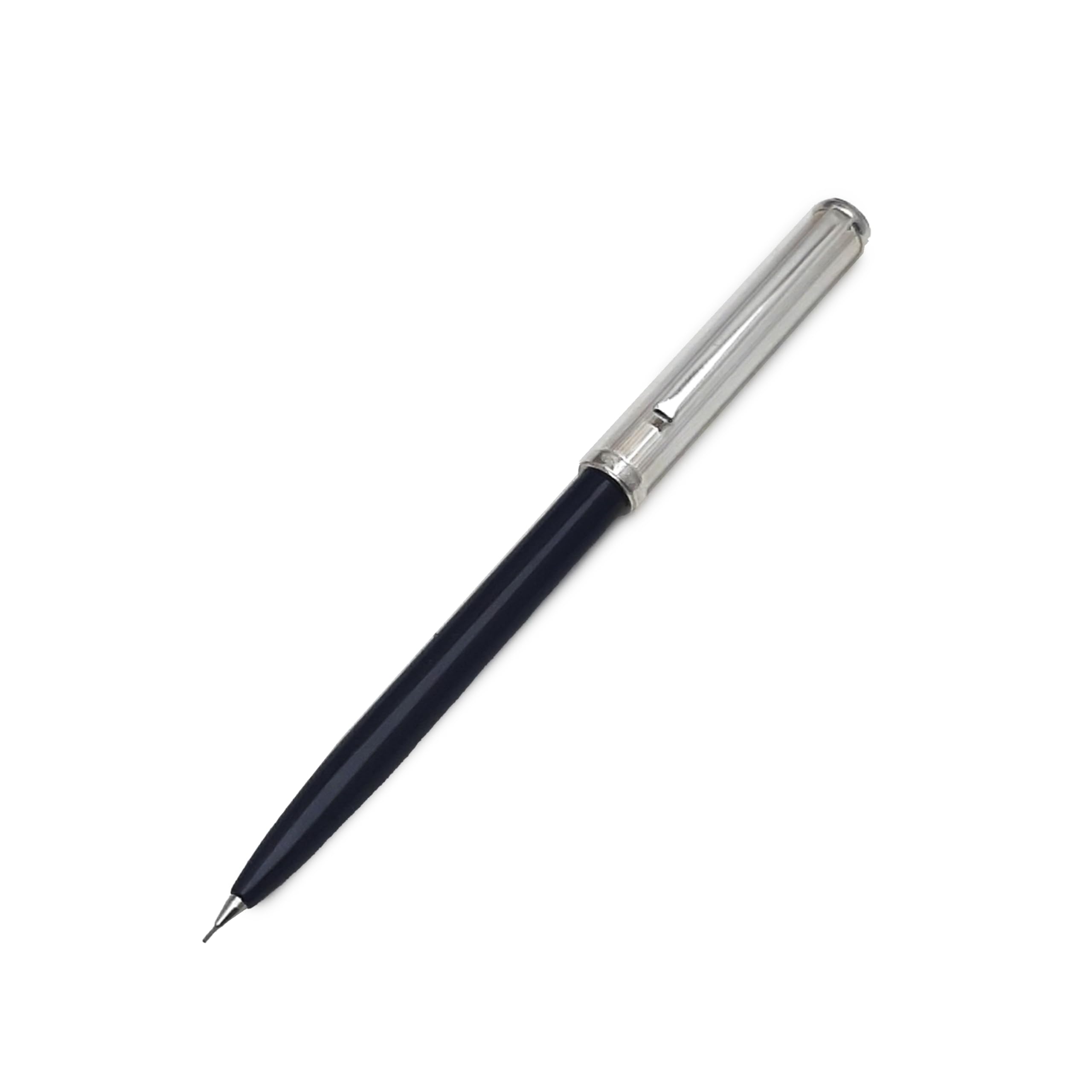 Generico Portamine in argento sterling 925/1000 finemente incise con decorazione guillosce millerighe made in Italy confezione laccata in legno nero
