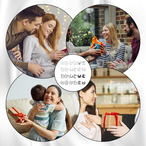 24 Stück Fake Piercing, Ohrklemmen und Fake Piercings in Silber und Schwarz, Ideal für Ear Cuffs, Fake Nose Rings und Fake Lip Rings, Das perfekte Geschenk für Geburtstag