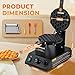 Imagen de CGOLDENWALL Bubble Waffle Maker de Estilo de Hong Kong 1400W