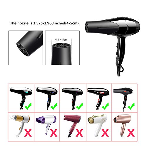 Wajiayon Universal Collapsible Hair Dryer Diffuser Attachment- Salon Grade Tool,Lightweight Foldable Portable Travel Folding Design Fit Most Of Blow Dryers-Black #TOP4