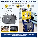 SEAFEW Torba podróżna 40x30x20 dla Ryanair, Rozszerzana Torba podróżna na weekend-bagaż ręczny, Torba sportowo-fitness, torba szpitalna dla mamy, dla kobiet i mężczyzn,A11-Szary łupkowy