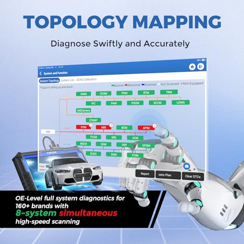 Topdon Phoenix Xlink Ecu Programming Diagnostic Tool, Diagnostic Scanner With Online Ecu Coding, 41 Service, Bidirectional Control, V.A.G Guided, Topology Mapping, Can Fd & Doip Support, 2-Year Update - 5