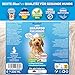 BluePet Mildes Hundeshampoo Gegen Juckreiz, Gerüche & Schmutz 200ml - Rückfettend & pH-Neutral - Für alle Hunderassen, Langhaar & Weißes Fell + Mit Aloe Vera & Jojobaöl