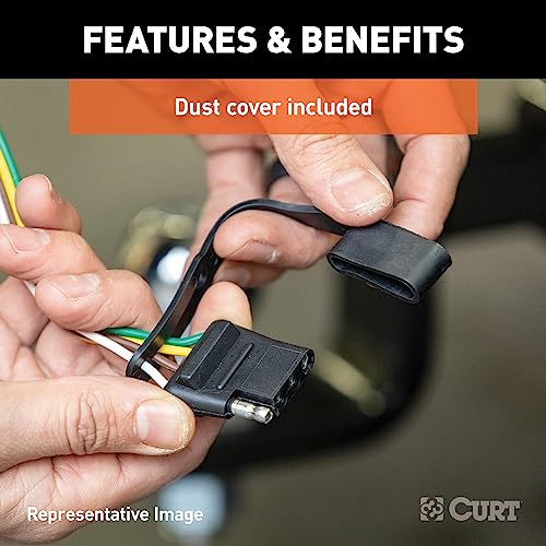 CURT Manufacturing 55384 Replacement Vehicle-Side Custom USCAR 4-Pin Trailer Wiring Harness by CURT - Image 5