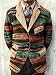 waotier Blazers Hombre Cazadora Party Business Gradient Print De un Solo Pecho...