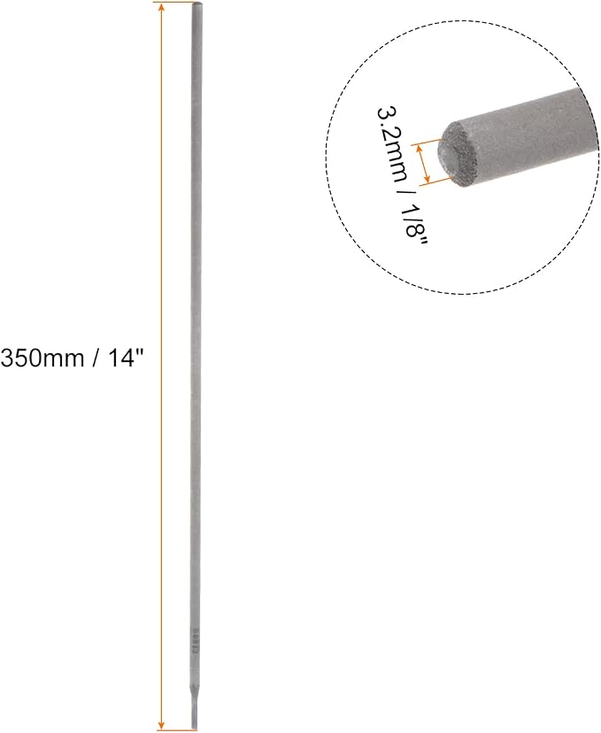 Electrodo de soldadura HARFINGTON E6013 1/8" x 14" acero miniatura 2