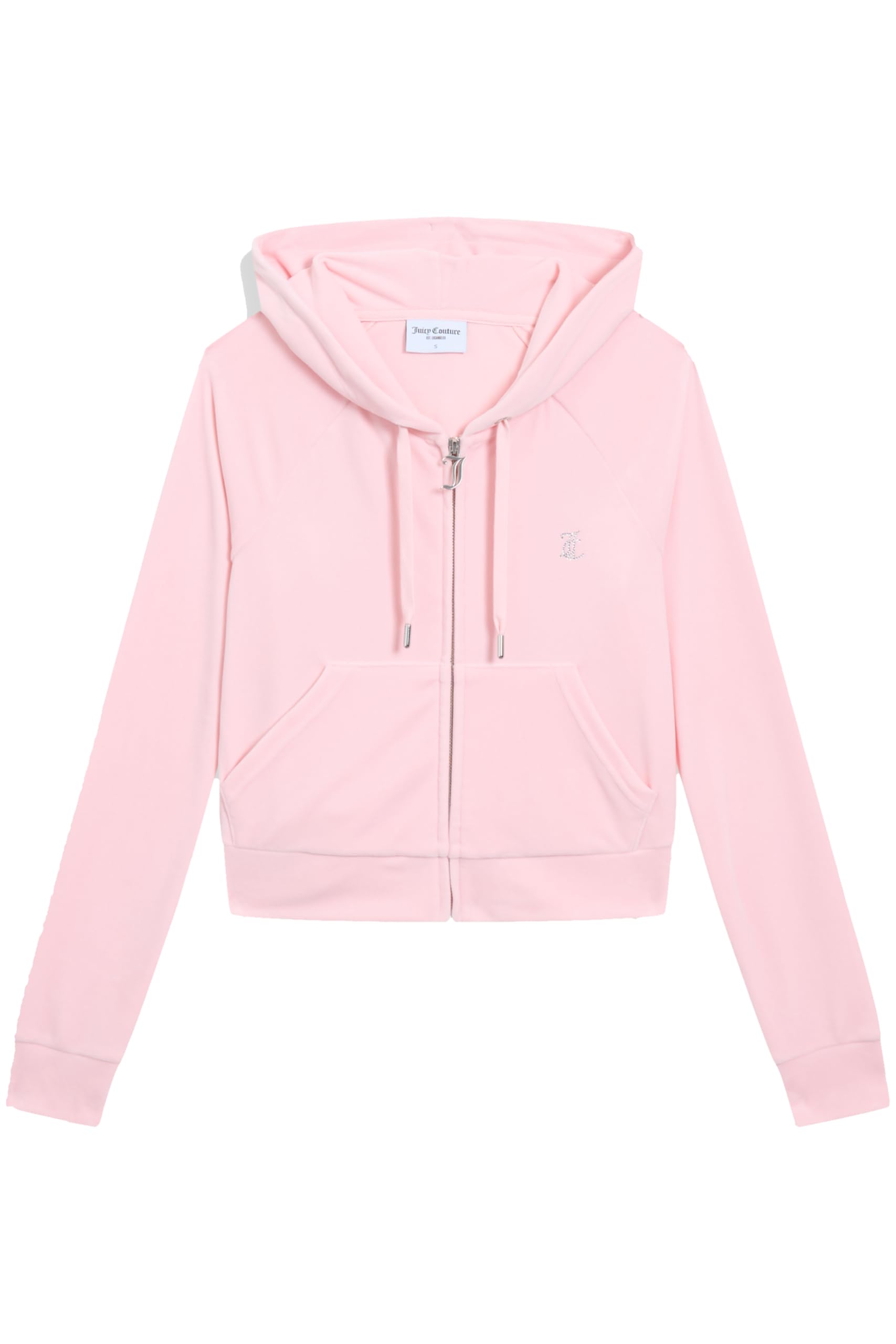 Juicy Couture Classic Velour Hoodie with Juicy Logo Felpa con Cappuccio Donna (Pacco da 12)