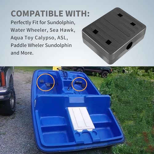 Vsttar 1 Pcs Pedal Boat Crankshaft Replacement Universal Pedal 3/4" Shaft, Fits Sundolphin, Water Wheeler, Sea Hawk, Aqua Toy Calypso, ASL, Paddle Wheler Sundolphin and More - Thumbnail 2