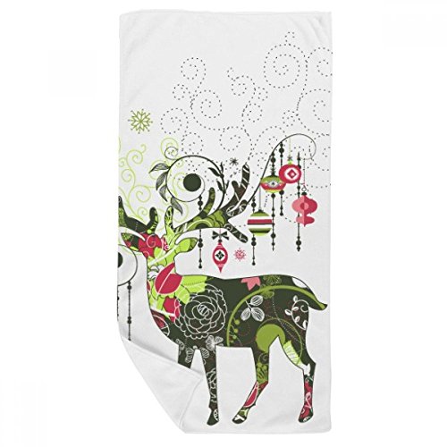 Serviette de bain flocon de neige 35x70cm, cadeau de Noël doux et utile - 2