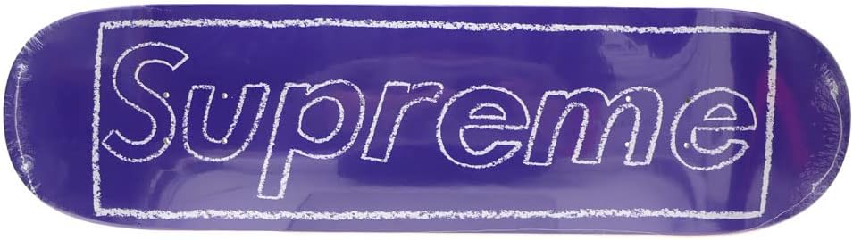 シュプリーム] KAWS Chalk Logo Skateboard PURPLE シュプリーム スケボー