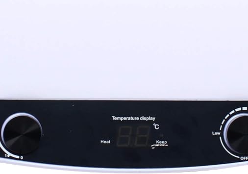 Electric Tank Hot Water Heater, 110V 1500W Electric Water Heater with LED Display, 30-75 C Quick Heating, With Pre-Thermostat Knob, IPX4 Waterproof for Home Bathroom (80L)