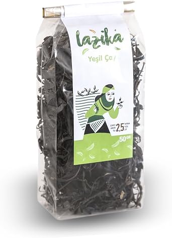 Lazika El Yapımı Yeşil Çay | Doğal, Katkısız, Mayıs Hasadı | Yüksek Antioksidan | 50g - 100g | Seçeneği ile (Yeşil Çay 50g)