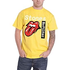 Rolling Stones The T Shirt No Filter Tour Text Logo Nouveau Officiel Homme Jaune - Les Beatles, Paul McCartney, John Lennon, RIngo Starr, George Harrison
