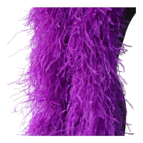 Boas de plumas de avestruz legítimas de 2 metros estilo vintage alta costura