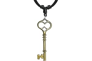 Exquisite Antique Bronze Celtic Key Pendant Necklace for Men