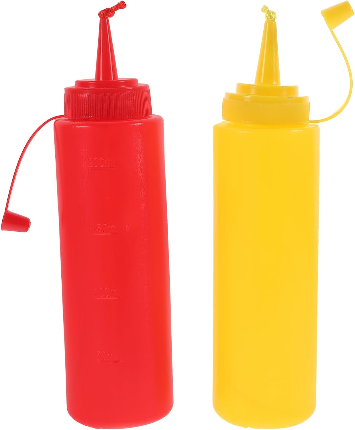 VICASKY Tomato Sauce Prank Toys - 2Pcs Fake Ketchup and Mustard Squeeze Bottles for Fun Stress Relief and Party Favor
