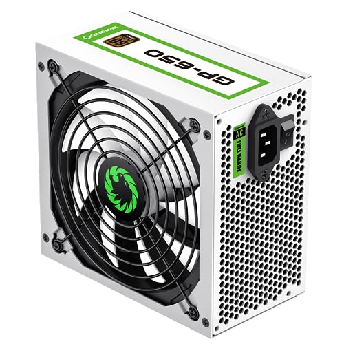 GameMax GP-Series 650W 80 Plus Bronze Power Supply - 650W GameMax GP-Series GP-650, Fully Wired, Single Rail, 140mm Fan, ATX PSU | White - Image 4