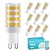 5W G9 LED Lampen, Tasmor 3000K Warmweiß LED Leuchtmittel mit 51 LEDs Ersatz Für 50W Halogenlampe, 550 Lumen LED Birne G9, 220-240V AC, 360° Abstrahlwinkel, Kein Flackern, Nicht Dimmbar, 10er Stück