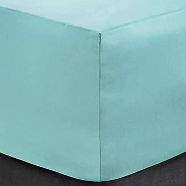 Extra Deep Fitted Sheets 16"/40CM Deep Bedsheets, Super King - Duckegg