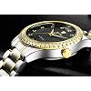 Men's Watch Diamond Inlay Automatic Mechanical Business Casual Bracelet Steel Waterproof Watch (Gold Black)