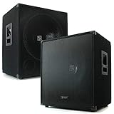 Subwoofer PA pasivo de 38 cm (15") con filtro de paso bajo integrado