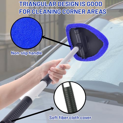 GZGRYTRC Car Windscreen Cleaner, Reusable Car Window Cleaner Compact Design Easy to Use Automotive Glass Cleaning Tool Ideal for Home and Professional Use Effective on Glass Surfaces - Image 3