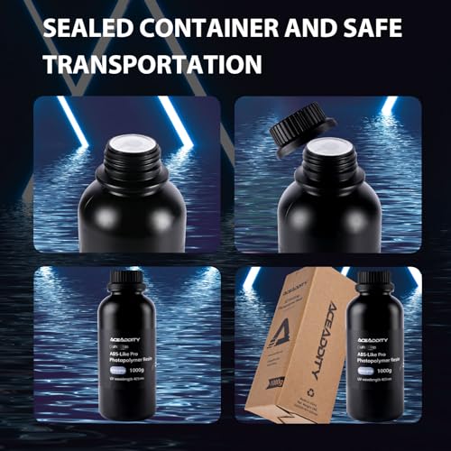 Resina Fotopolimérica Aceaddity ABS-Like Pro - Resina UV Dura y Resistente para Impresoras 3D - Negro (6kg) - Fernando Cortés Resina Fotopolimérica Aceaddity ABS-Like Pro - Resina UV Dura y Resistente para Impresoras 3D - Negro (6kg) - Fernando Cortés