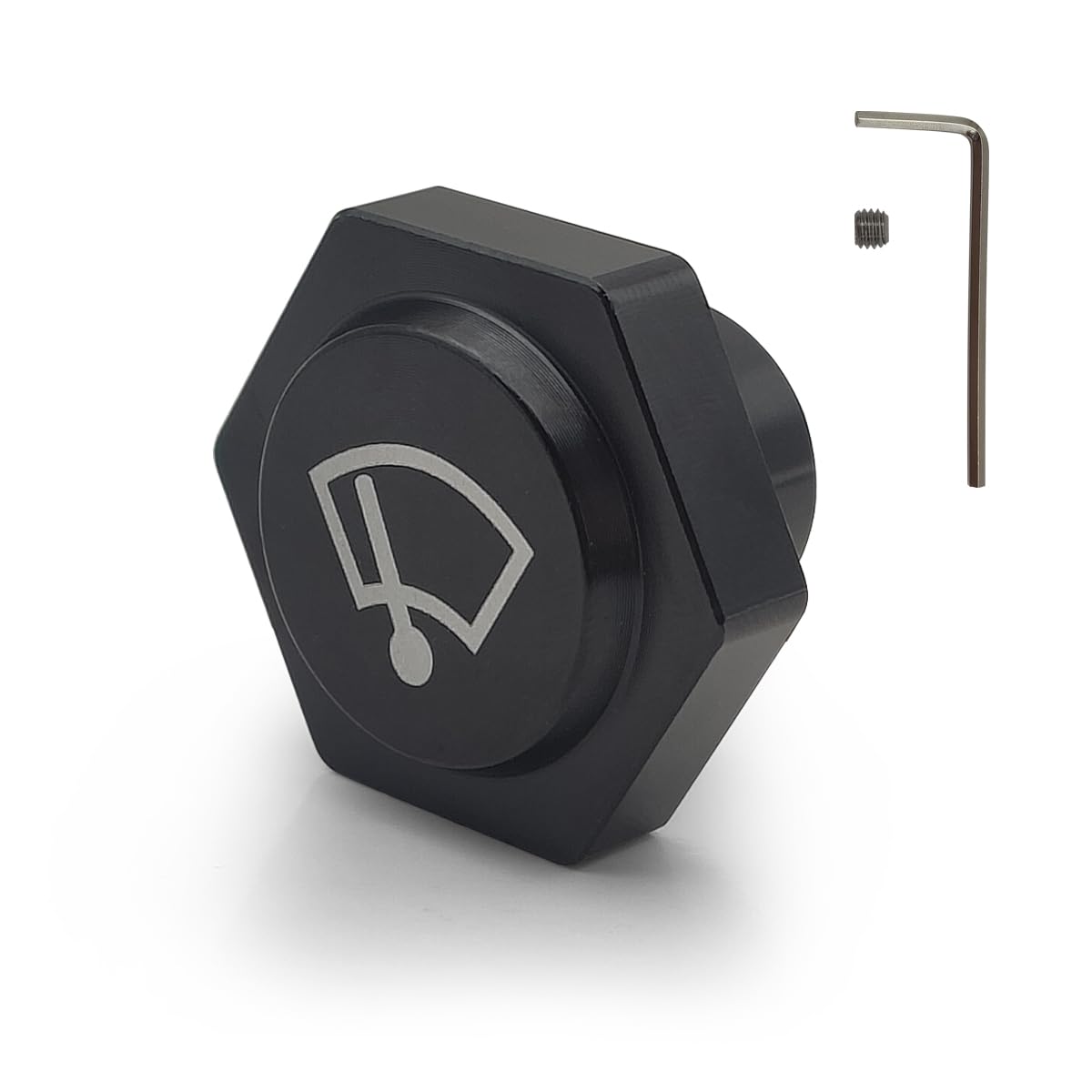 Aluminum Windshield Wiper Switch Knob Compatible with Ford Truck F150 F250 F350 1985-1991, for Ford Bronco 1985-1989
