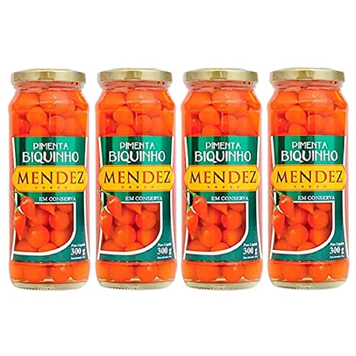 Kit Pimenta Biquinho em Conserva Mendez 300g 04 Vidros