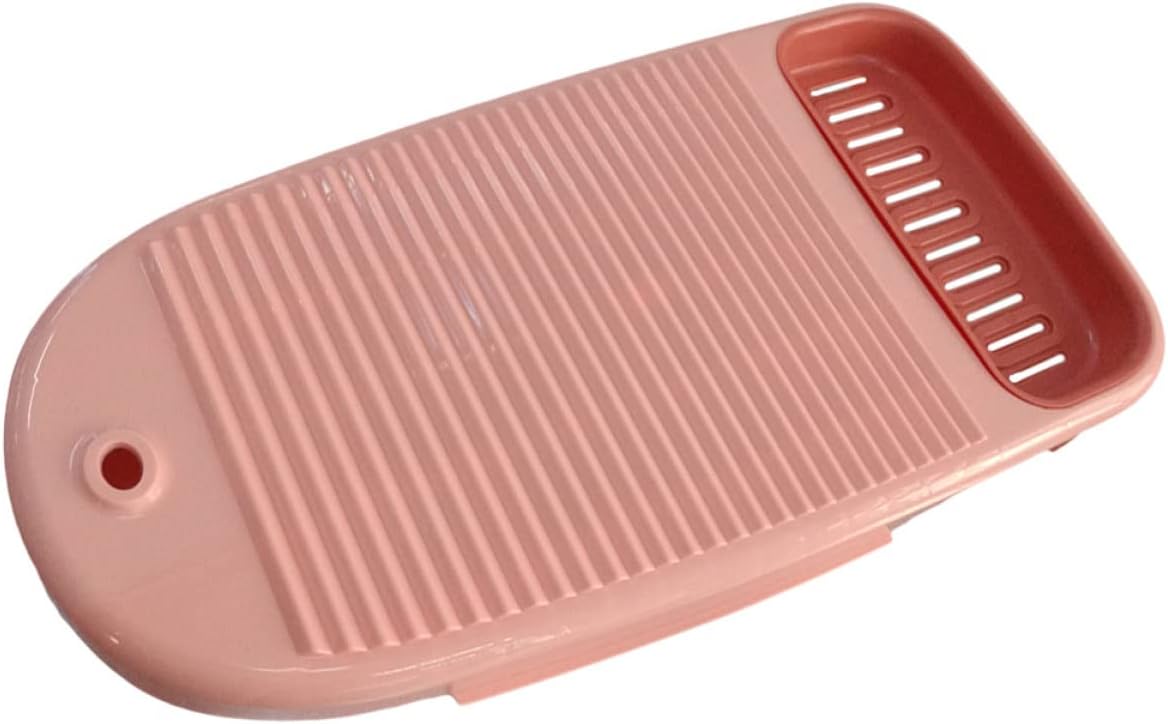 Cabilock 2pcs Non- Plastic Laundry Washboard Thickened Scrubbing Board for Convenient Home Use Small Essential Laundry Supplies for Boys and Girls Clothes and Underwear Cleaning Random