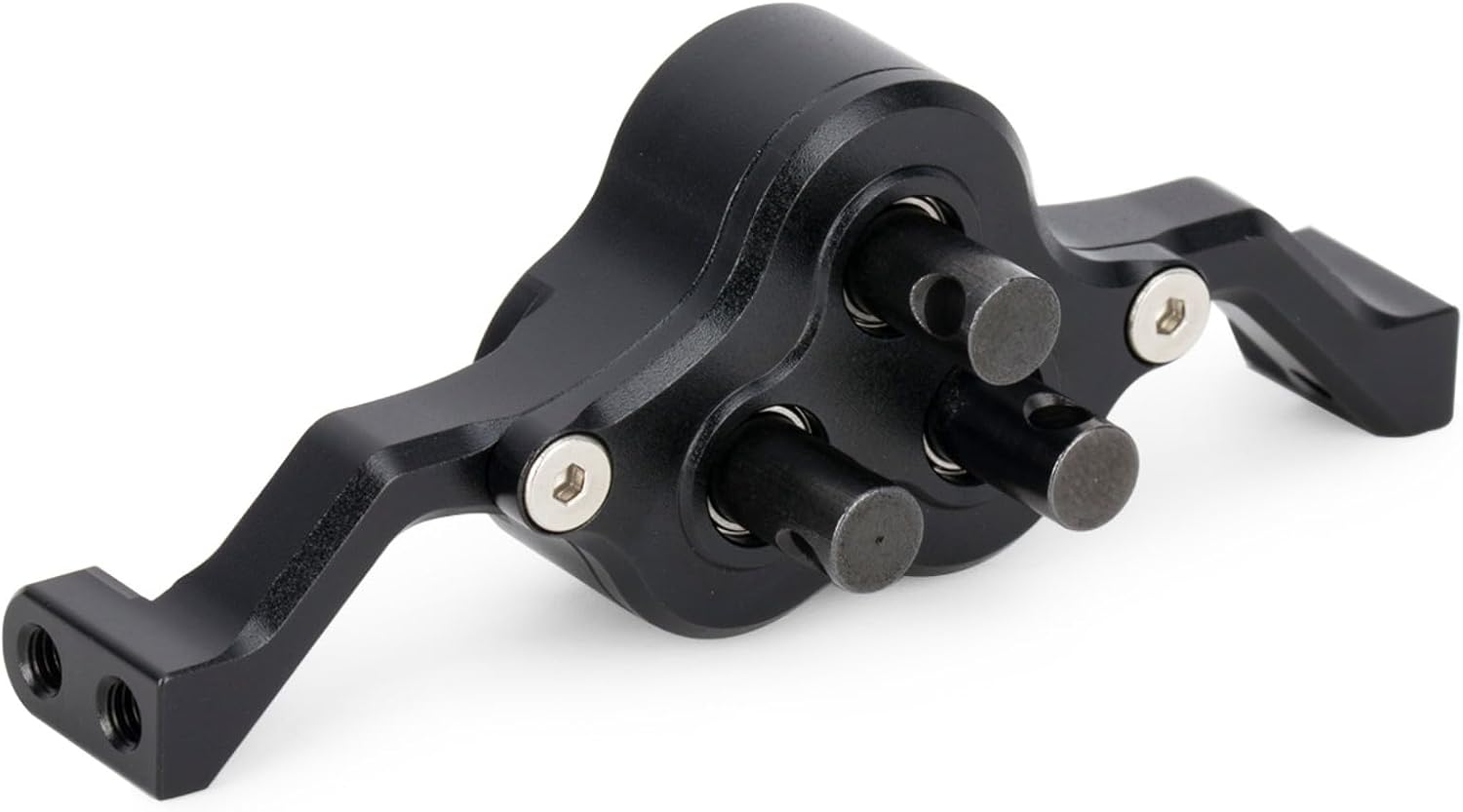 70mm Width Transfer Case with Reverse Shaft,CNC Aluminum Gearbox for 1/10 RC Crawler SCX10 MOA 1.9 Shafty LCG Chassis Cheater Rigs Comp Build Upgrade Parts (Black)
