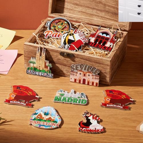 Imanes decorativos para nevera pack 18 piezas España miniatura 6