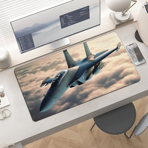 Desk Pad Protector 24x12 Inch Extended Aircraft Fighter Jets Mouse Mat miniatura 6