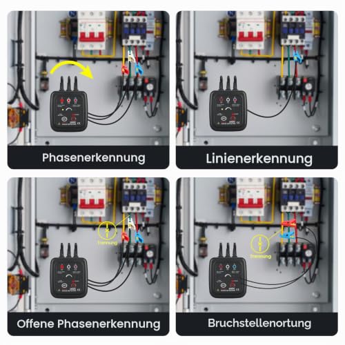 EITAI1000C Kontaktloser Phasendrehungsmesser, Drehfeldmessgerät, AC 70V-1000V, Φ1.6mm-16mm, Hersteller-Direktvertrieb, Phasenrotationsmessgerät, Non-Contact Phase Sequence Tester, Phase Rotation Meter