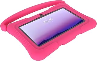 7 Inch Kids Tablet, Toddler Tablet Quad Core Processor Dual Camera 110-240V With Protective Case For Learning For Android 10 (UK Plug)