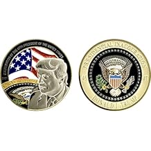 Presidential Challenge Coin 2025 Inauguration of The 47th President Donald J. Trump, Size 2" Round Shape