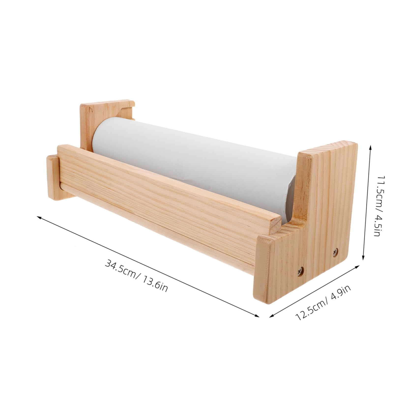 Tofficu Cavalletto da Tavolo in Legno Multifunzione per Rotolo di Carta da Disegno, Risparmio di Spazio, Design per Ragazzo Ragazza, per Attività Creative e Doodling