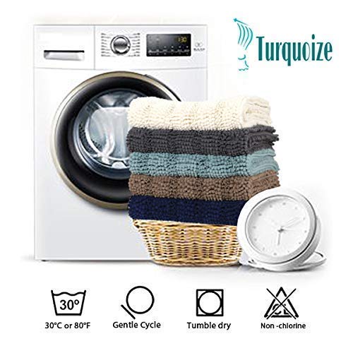 Chenille Bath Rug Bundle Order Bath Runner 59" X 20" And Bath Toilet Rug Set 32" X 20"/20" X 20" Gray #TOP7