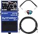 Boss SY-1 Synthesizer Bundle with Roland 10ft Instrument Cable, Roland 6in Patch Cable, and Picks