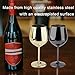 Arora Stainless Steel Wine Glass 18oz - Set of 2 Gold - 3.6