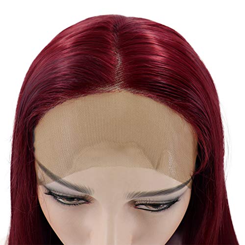 Lurrose 1 peça peruca de cabelo comprido reta peruca de aparência natural para senhoras mulheres men