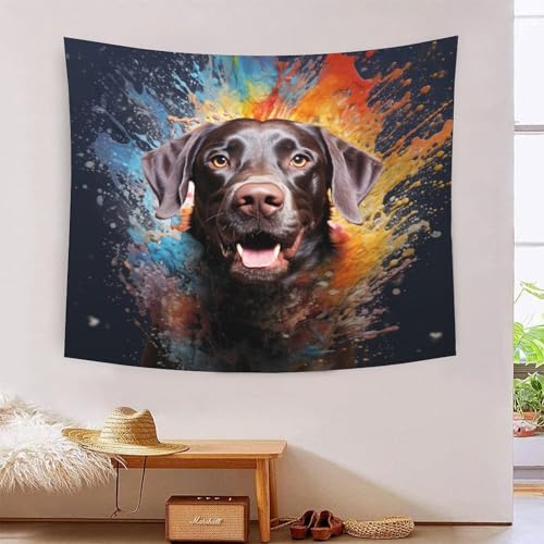 Couverture murale 3D labrador tapisserie poster décoration maison