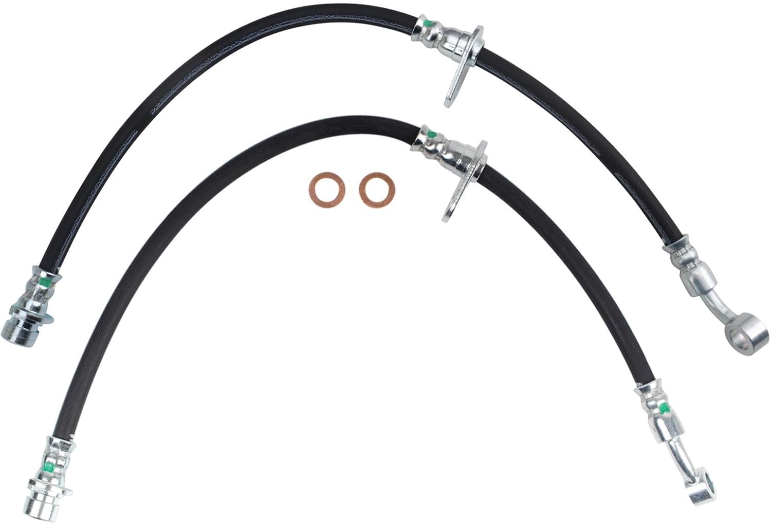 TRQ Brake Hose Set Compatible with 2011-2017 Honda Odyssey