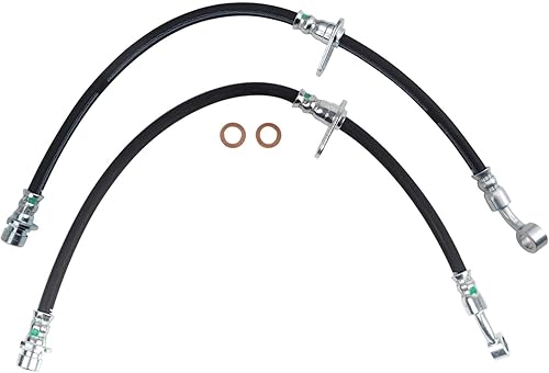 TRQ Brake Hose Set Compatible with 2011-2017 Honda Odyssey