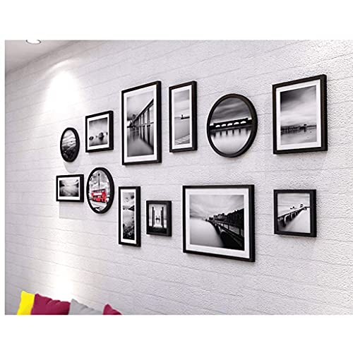 LLC- SUDA Wanddeko Metall, Foto-Wand-Wand-Fotorahmen-Sammlung Multi-Bilder-Frames-Set von 12 Fotorahmen-Wand-Set DIY… – Bild 5